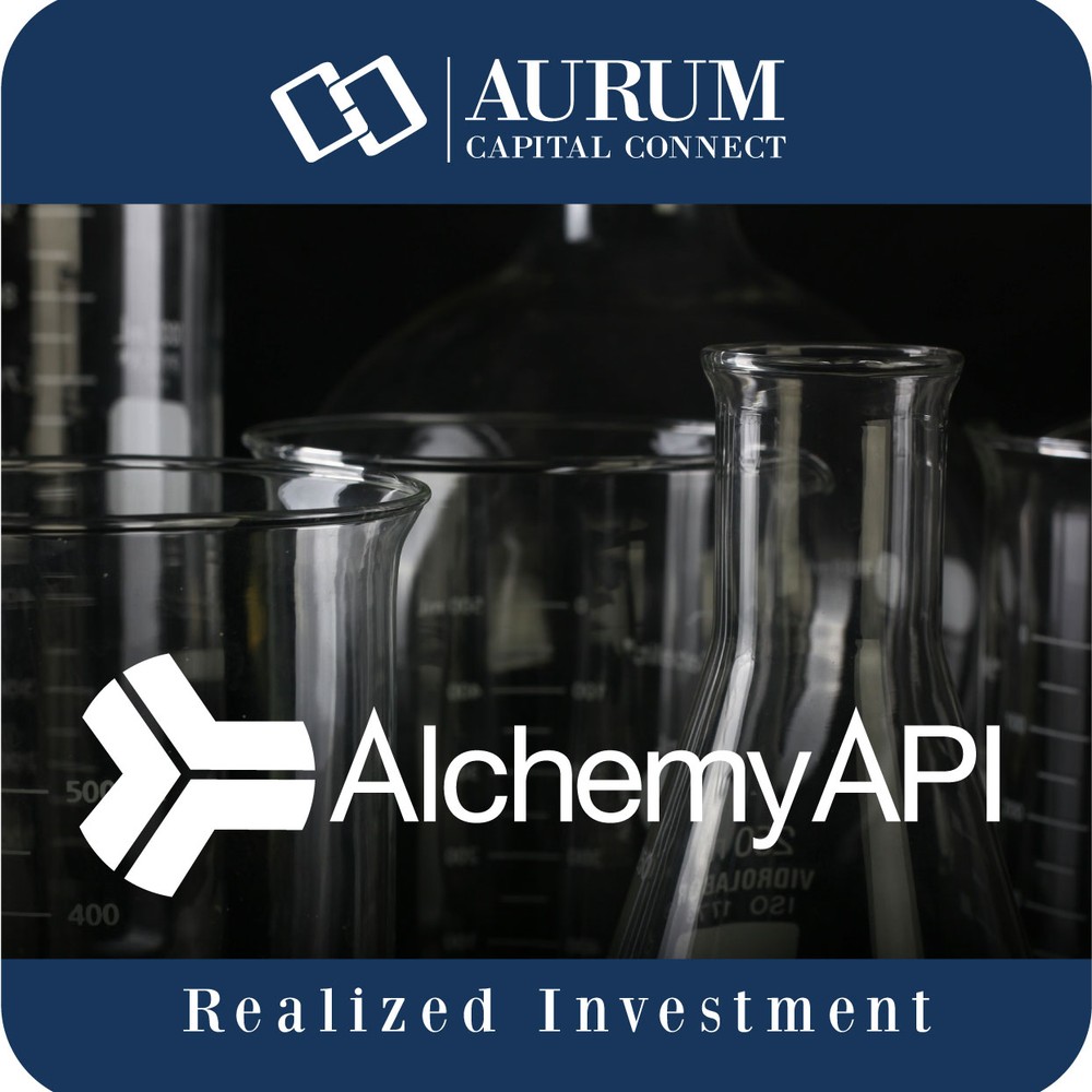 AlchemyAPI — Aurum Capital realized investment